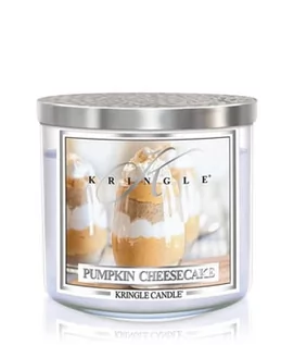 Świece - Kringle Candle Soy Jar Pumpkin Cheesecake świeca zapachowa 411 g - grafika 1