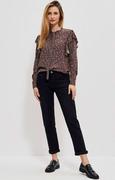 Spodnie damskie - Jeansy z prostą nogawką w kolorze czarnym 3902, Kolor czarny, Rozmiar XS, Moodo - Primodo.com - miniaturka - grafika 1