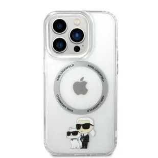 Etui Karl Lagerfeld KLHMP14LHNKCIT do iPhone 14 Pro 6,1" hardcase Iconic Karl&Choupette Magsafe - Etui i futerały do telefonów - miniaturka - grafika 5