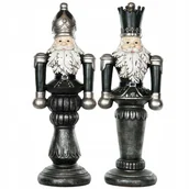 Figurki dekoracyjne - FIGURKA DZIADEK DO ORZECHÓW 40cm na święta prezent upominek duża 2 szt. - miniaturka - grafika 1