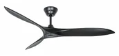 Wentylatory sufitowe - Energooszczędny wentylator sufitowy z pilotem Eco Airscrew 152 cm czarny mat - miniaturka - grafika 1