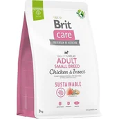 Sucha karma dla psów - Brit Care Dog Sustainable Adult Small Chicken Insect 3kg - miniaturka - grafika 1