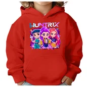 Bluzy dla dziewczynek - BLUZA DZIECIĘCA K-POPOWE ŁOWCZYNIE DEMONÓW HUNTRIX 146-152 Z KAPTUREM - miniaturka - grafika 1