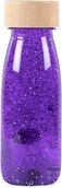 Zabawki sensoryczne - Petit Boum, Butelka sensoryczna FLOAT fioletowa - miniaturka - grafika 1