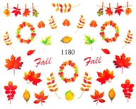 Ozdoby do paznokci - Naklejki wodne na paznokcie Jesienne - nr 1180 - miniaturka - grafika 1