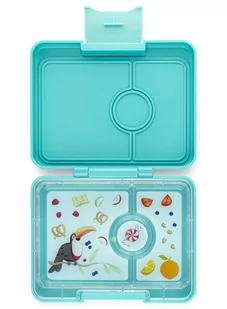 Śniadaniówka / lunchbox dziecięcy Yumbox Snack - misty aqua / tucan tray - Lunch boxy - miniaturka - grafika 1