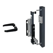 Akcesoria do ogrodzeń - Zestaw zamknięcia furtki ocynk antracyt Wiśniowski - miniaturka - grafika 1