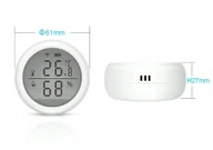 Termometry domowe - ZigBee TUYA LCD Smart Life Dom Higrometr - miniaturka - grafika 1