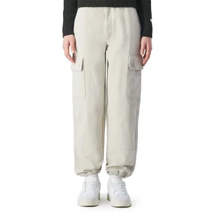Spodnie Champion Organic Cotton Cargo Trousers 117448-ES057 - białe - Spodnie damskie - miniaturka - grafika 1