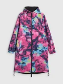 Płaszcze damskie - 4F Dwustronna parka przejściowa membrana 5000 damska - multikolor S - miniaturka - grafika 1
