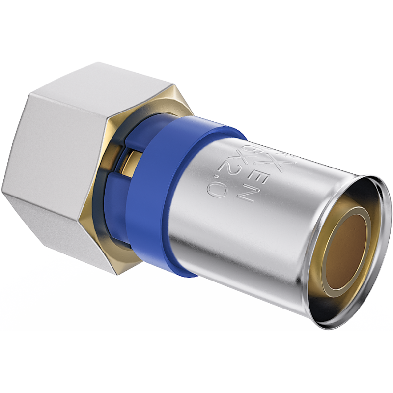 Mexen PEX-P złączka zaciskowa, zaprasowywana PEX redukcja 20 x 1/2 GW - W97122-2012F-00