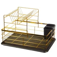 Suszarki do naczyń - Suszarka do naczyń dwupoziomowa Ociekacz na naczynia 41 x 30 x 27.5 cm BRUNBESTE BB-3383 - miniaturka - grafika 1