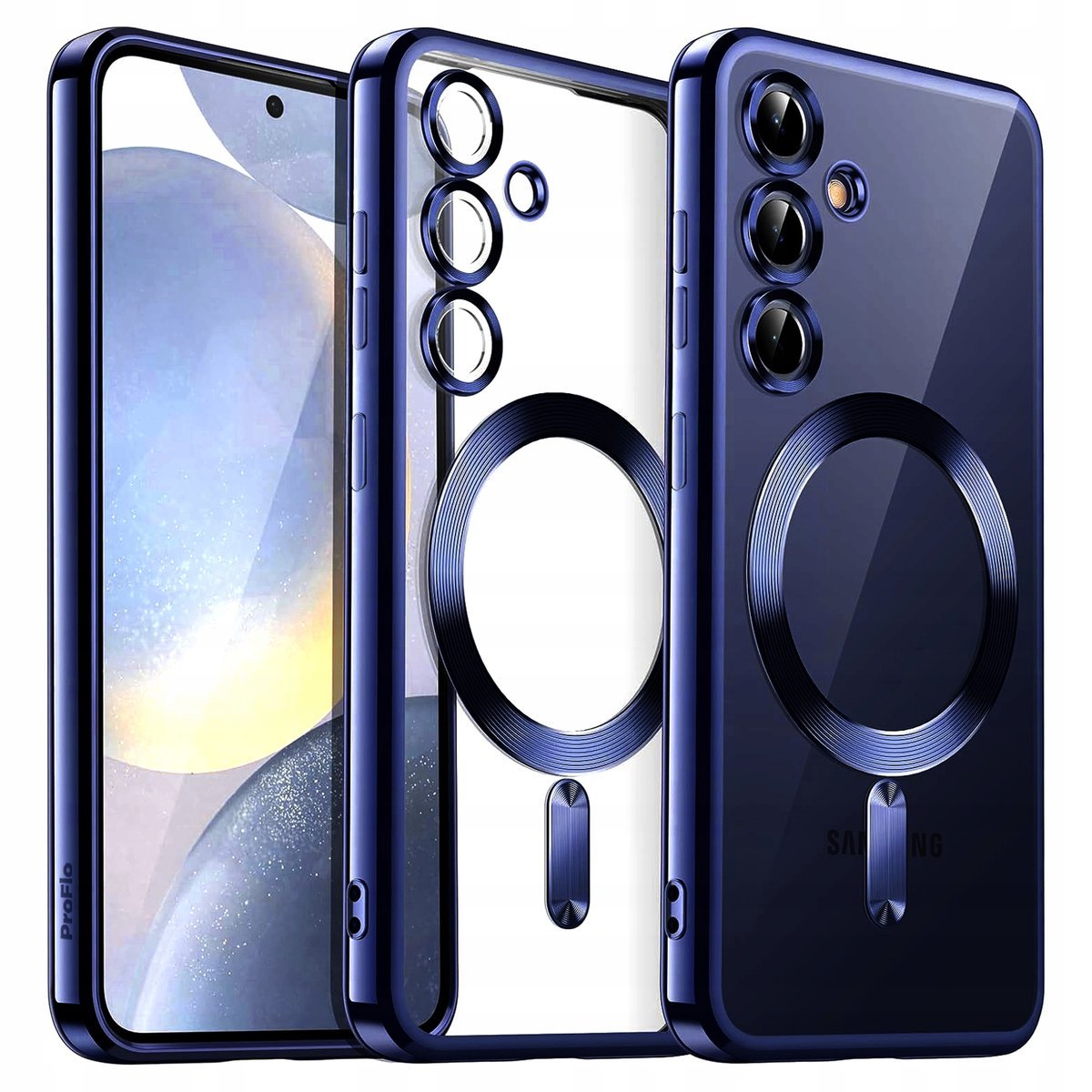 Etui ProFlo do SAMSUNG S25+ Plus Granatowy do MagSafe Ochrona Niebieski