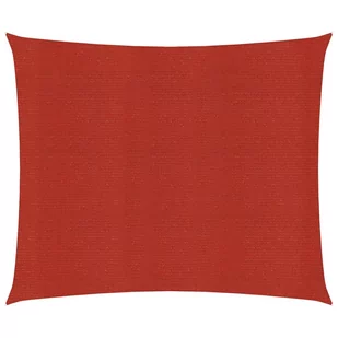 vidaXL Żagiel przeciwsłoneczny, 160 g/m, czerwony, 3x3 m, HDPE vidaXL - Parasole ogrodowe - miniaturka - grafika 1