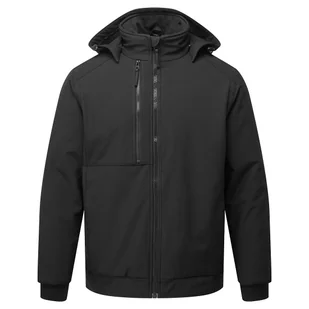 PORTWEST CD874 OCIEPLANY SOFTSHELL WX2 ECO (2L); CZARNY - Odzież robocza - miniaturka - grafika 1