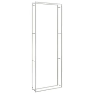 vidaXL Stojak na drewno opałowe, 110x28x312 cm, stal nierdzewna - Wózki magazynowe - miniaturka - grafika 1