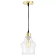 Lampy sufitowe - NOWOCZESNA LAMPA WISZĄCA KLASYCZNE ZŁOTO MORO 1B - miniaturka - grafika 1