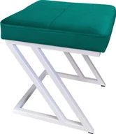 Pufy i podnóżki - Atos Pufa ZETA LOFT taboret podnóżek podstawa biała MG20 - miniaturka - grafika 1