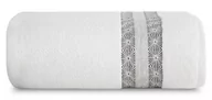Ręczniki - Ręcznik 50 x 90 Kąpielowy Bawełna Malika 01 Biały - miniaturka - grafika 1