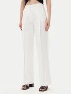 Spodnie damskie - Silvian Heach Spodnie materiałowe Nieva GPP25374PA Biały Wide Leg - miniaturka - grafika 1