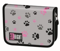Piórniki - Piórnik dwuklapkowy bez wyposażenia STRIGHT PC-03 PAWS - miniaturka - grafika 1