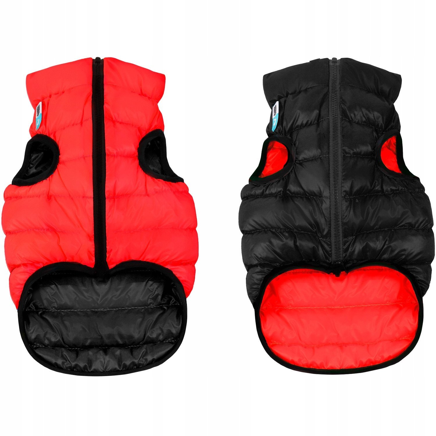 AIRYVEST KURTKA DLA PSA DWUSTRONNA ``M`` 45cm CZERWONO/CZARNA