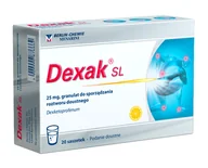 Przeziębienie i grypa - Berlin Chemie AG Niemcy DEXAK SL Granulat do sporządzenia roztworu doustnego 20 sasz 6990752 - miniaturka - grafika 1