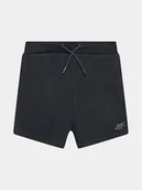 Spodenki damskie - 4F Szorty sportowe 4FJSS23TSHOM048 Czarny Regular Fit - miniaturka - grafika 1