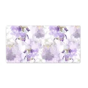 Obrusy i serwetki - Mata na blat Fioletowe Kwiaty Akwarela 120x60 cm - miniaturka - grafika 1
