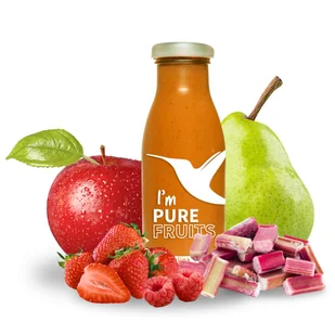 Sok Collibre PURE FRUITS truskawka, malina, rabarbar 15szt po 250ml - Soki i napoje niegazowane - miniaturka - grafika 1