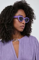 Okulary przeciwsłoneczne - Guess okulary przeciwsłoneczne damskie kolor fioletowy GU7905 5280Y - miniaturka - grafika 1