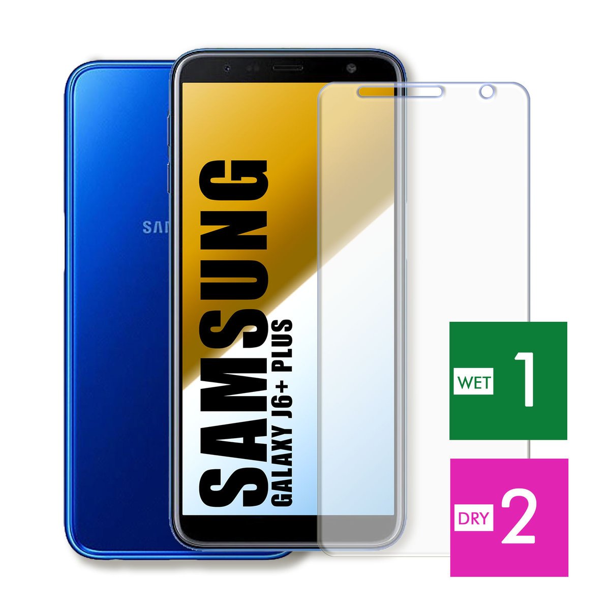 WZMOCNIONE SZKŁO DO SAMSUNG GALAXY J6+ PLUS 2018 SZYBKA HARTOWANE 9H JAKOŚĆ