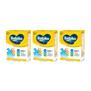 Zestaw Bebiko Junior 3R Nutriflor Expert, mleko modyfikowane z kleikiem ryżowym, powyżej 1 roku, 3 x 600 g - Mleko modyfikowane - miniaturka - grafika 1