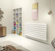 Grzejniki łazienkowe - Grzejnik Łazienkowy 595X1000 Solis Luxrad Biały - miniaturka - grafika 1