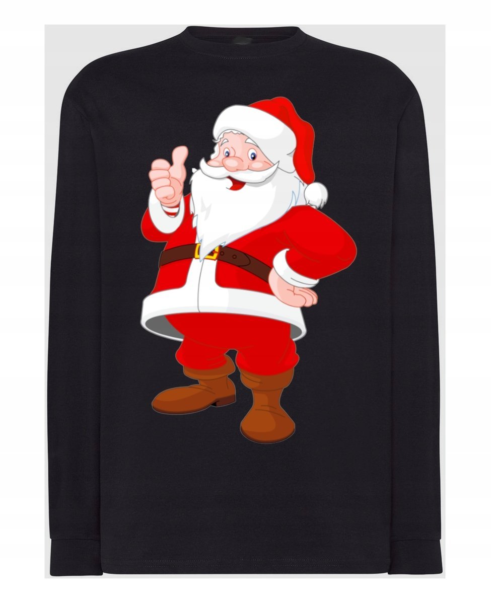 Longsleeve nadruk Mikołaj Boże Narodzenie Rozm.3XL