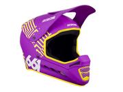 Kaski rowerowe - SisSixOne 661 RESET DAZZLE PURPLE Kask rowerowy fullface purpurowo-żółty - miniaturka - grafika 1