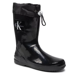 Kalosze damskie - Calvin Klein Kalosze JEANS - Rain Boot V3XC-80153-0083 S Black 999 - grafika 1