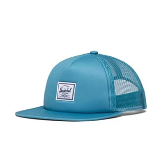 Czapki dla dzieci - Herschel Whaler Mesh Kids Classic Logo Unisex-Dorosły Czapka, NEON BLUE, rozmiar uniwersalny - grafika 1