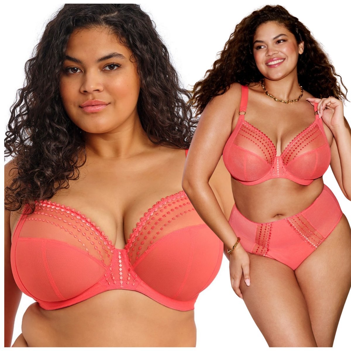 Biustonosz miękki odciąża plecy zbiera biust Elomi Matilda Sunset 38GG/85J