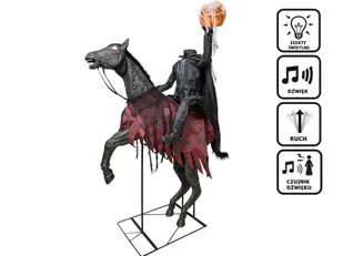 Dekoracja stojąca Jeździec bez Głowy - 210 cm - 1 szt. - Halloween - miniaturka - grafika 1