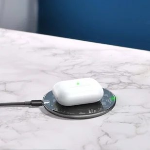 Baseus szybka bezprzewodowa ładowarka Qi 15 W + kabel USB Typ C biały (WXJK-B02) - Ładowarki do telefonów - miniaturka - grafika 14