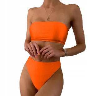 STRÓJ KĄPIELOWY DWUCZĘŚCIOWY BIKINI FIGI WYSOKI STAN OPASKA KOLORY XS - Stroje kąpielowe - miniaturka - grafika 1