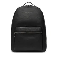 Plecaki - Plecak Tommy Hilfiger Th Business Leather Backpack AM0AM13641 Czarny - miniaturka - grafika 1