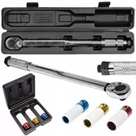 Klucze i nasadki - KLUCZ DYNAMOMETRYCZNY 1/2" 28-210NM +NASADKI + ETUI 28-210-1/2 - miniaturka - grafika 1