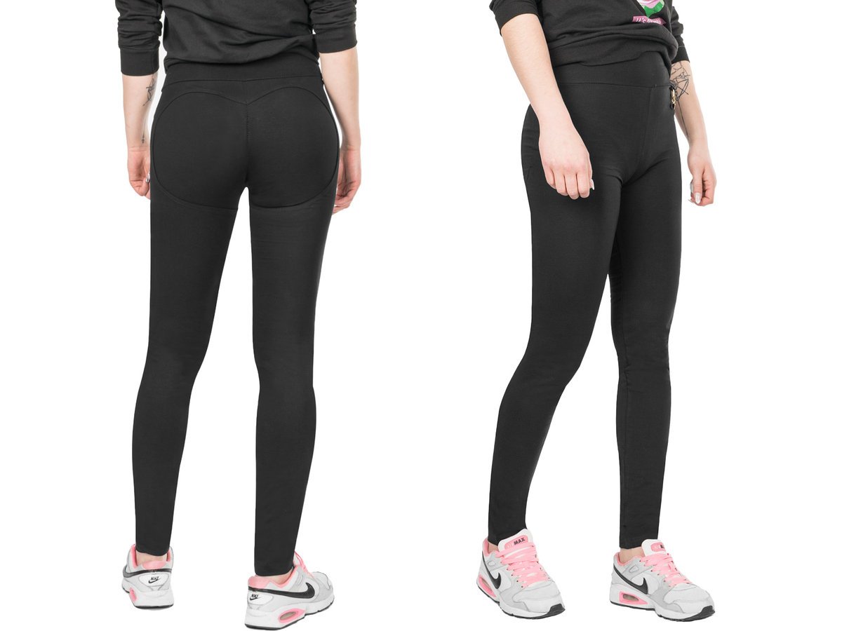 Legginsy PUSH UP Modelujące Damskie 3747 L czarne
