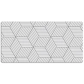 Podkładki na biurko - Mata na biurko Szare trójwymiarowe kostki 120x60 cm - miniaturka - grafika 1