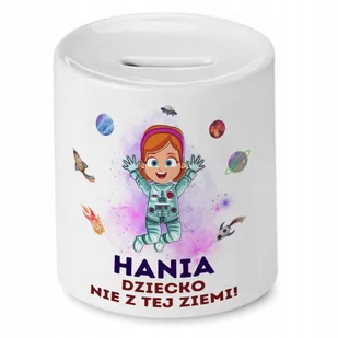 Skarbonka 330 ml Dla Hani Córki Dziecka Prezent z Nadrukiem ze Zdjęciem + Opakowanie na prezent (wzór 01) - Skarbonki - miniaturka - grafika 1