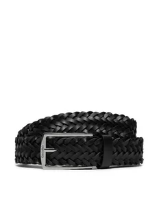 Calvin Klein Pasek Męski Ck Casual Elongated Braided 35mm K50K512655 Czarny - Paski - miniaturka - grafika 1