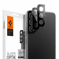 Pozostałe akcesoria do telefonów - Spigen OSŁONA APARATU OPTIK.TR CAMERA PROTECTOR 2-PACK GALAXY S22 / S22+ PLUS BLACK fd-20199-0 - miniaturka - grafika 1