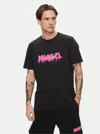 Koszulki męskie - Hugo T-Shirt Decation 50515282 Czarny Regular Fit - miniaturka - grafika 1